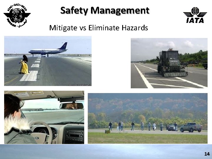 Safety Management Mitigate vs Eliminate Hazards 14 