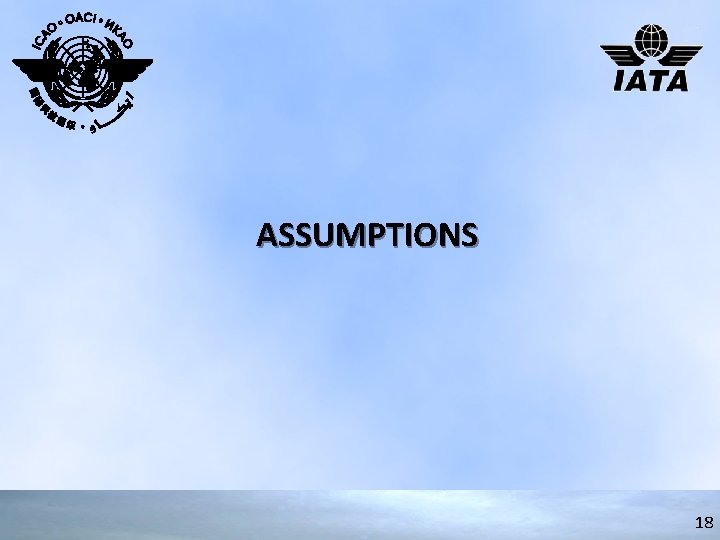 ASSUMPTIONS 18 