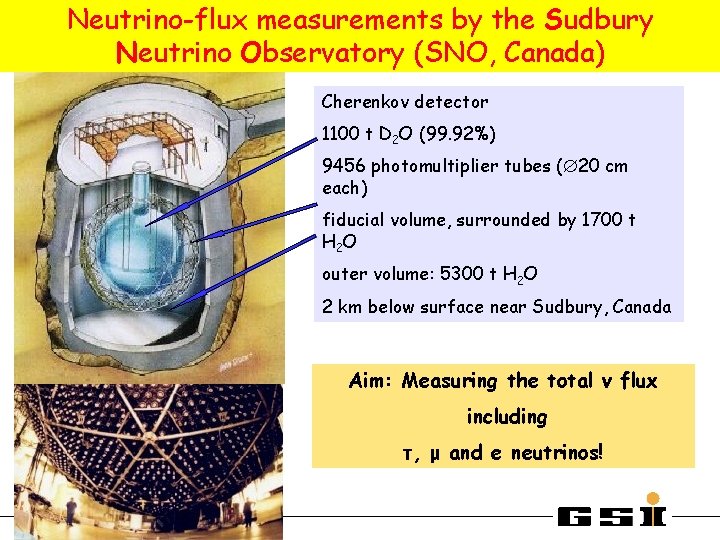 Neutrino-flux measurements by the Sudbury Neutrino Observatory (SNO, Canada) Cherenkov detector 1100 t D