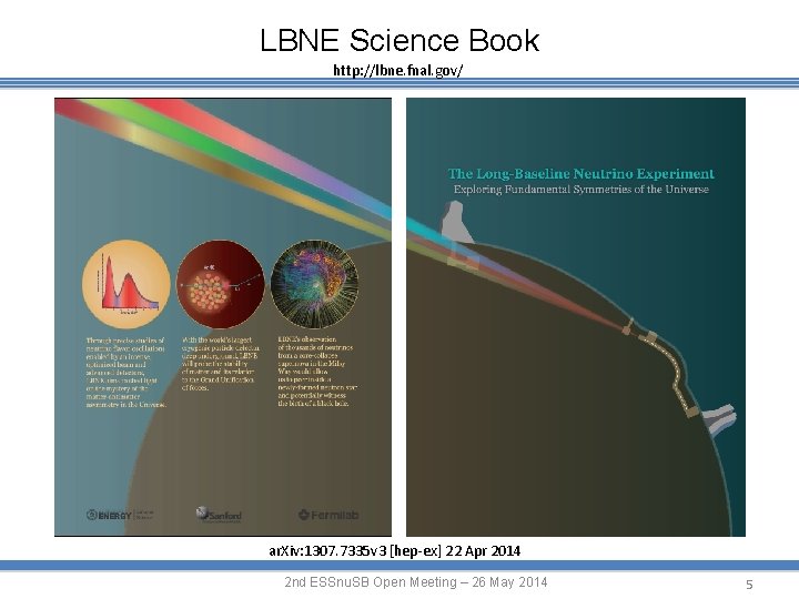 LBNE Science Book http: //lbne. fnal. gov/ ar. Xiv: 1307. 7335 v 3 [hep-ex]