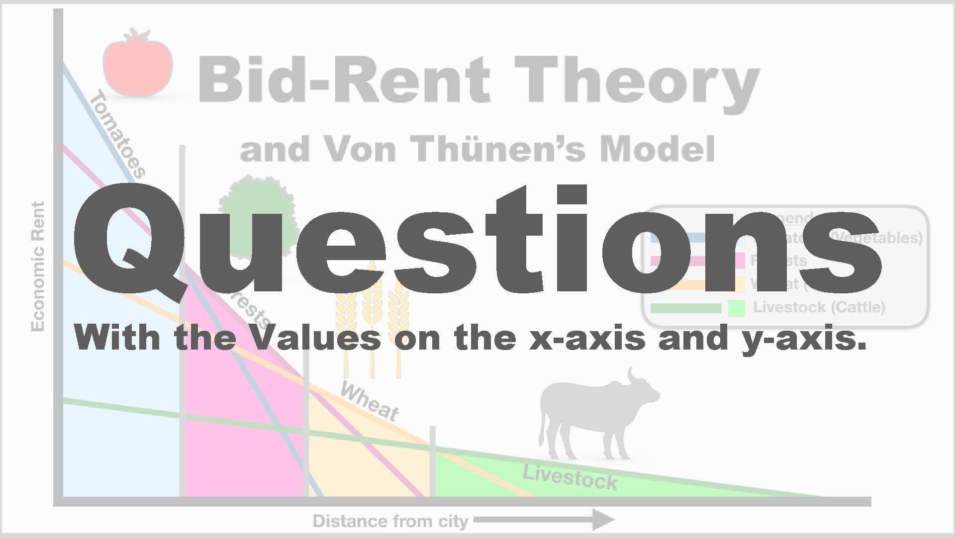 Questions With the Values on the x-axis and y-axis. 