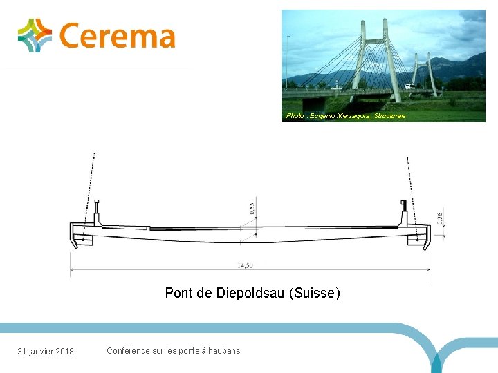 Photo : Eugenio Merzagora, Structurae Pont de Diepoldsau (Suisse) 31 janvier 2018 Conférence sur