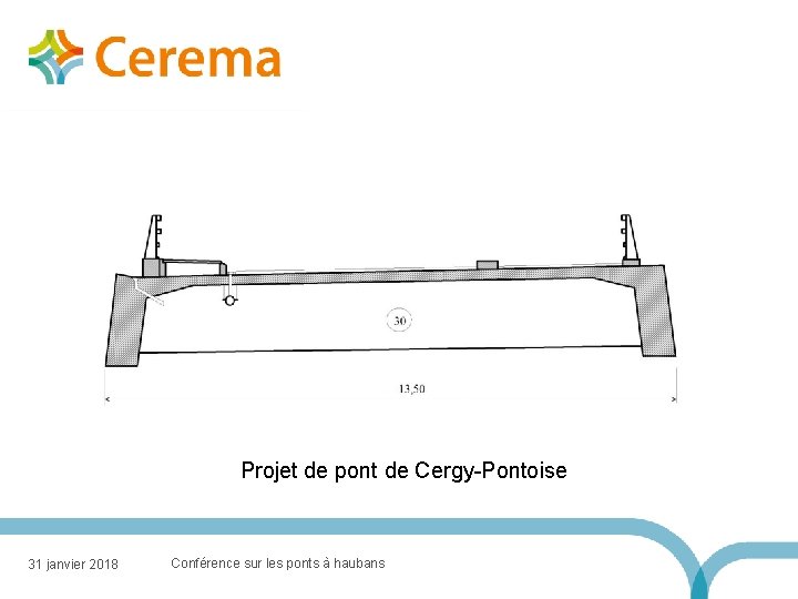 Projet de pont de Cergy-Pontoise 31 janvier 2018 Conférence sur les ponts à haubans