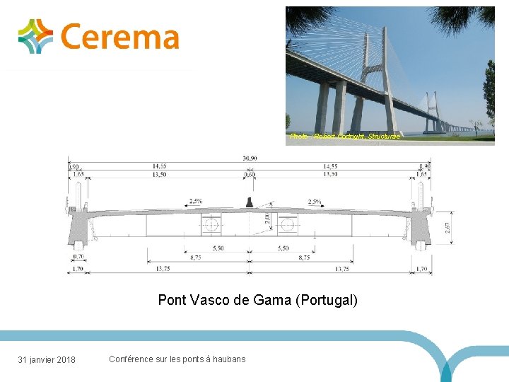 Photo : Robert Cortright, Structurae Pont Vasco de Gama (Portugal) 31 janvier 2018 Conférence