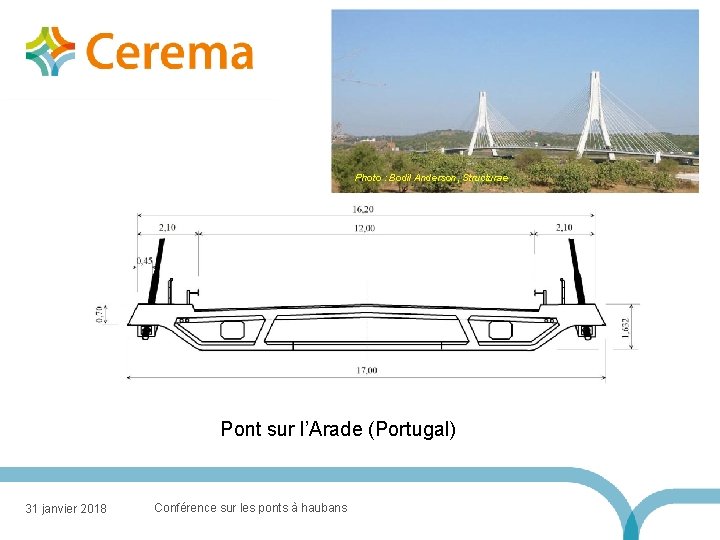 Photo : Bodil Anderson, Structurae Pont sur l’Arade (Portugal) 31 janvier 2018 Conférence sur