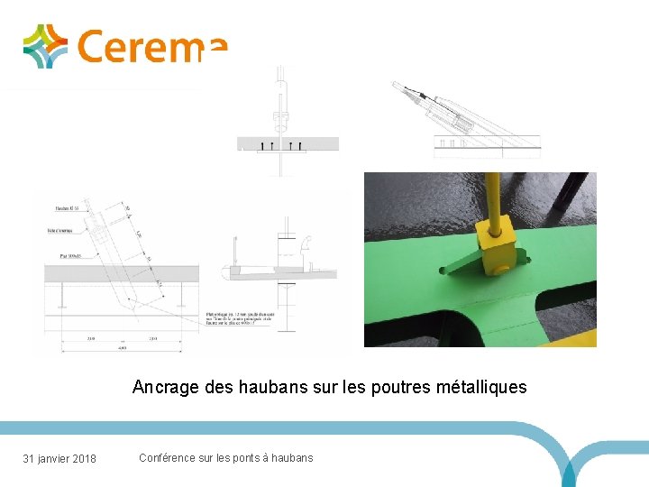 Ancrage des haubans sur les poutres métalliques 31 janvier 2018 Conférence sur les ponts