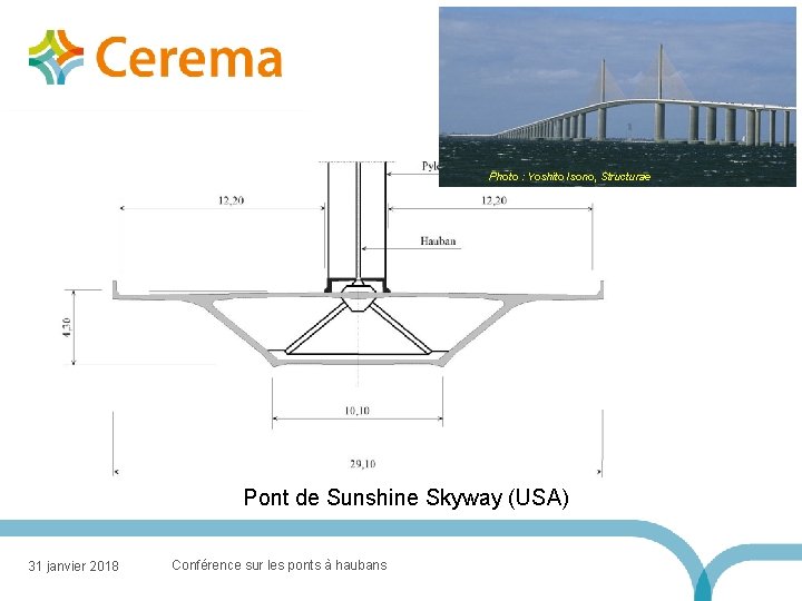 Photo : Yoshito Isono, Structurae Pont de Sunshine Skyway (USA) 31 janvier 2018 Conférence