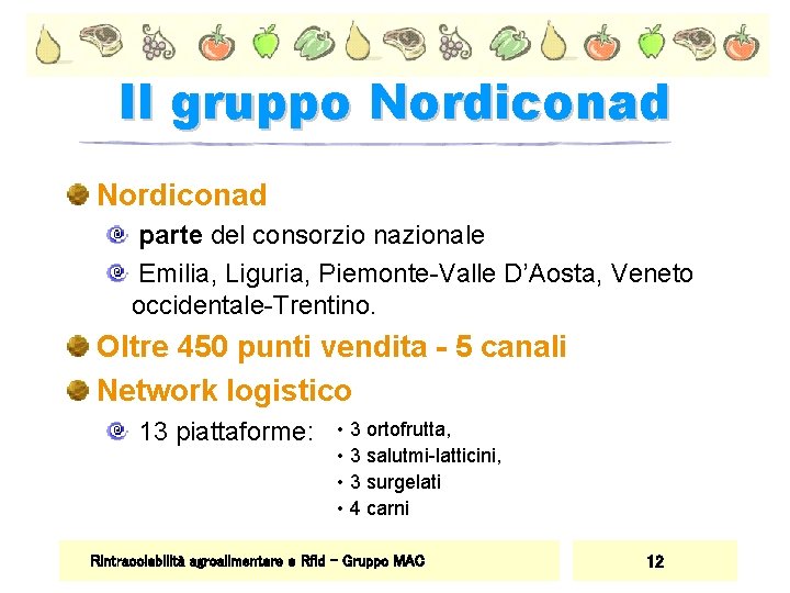 Il gruppo Nordiconad parte del consorzio nazionale Emilia, Liguria, Piemonte-Valle D’Aosta, Veneto occidentale-Trentino. Oltre