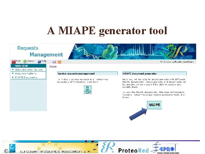 A MIAPE generator tool 