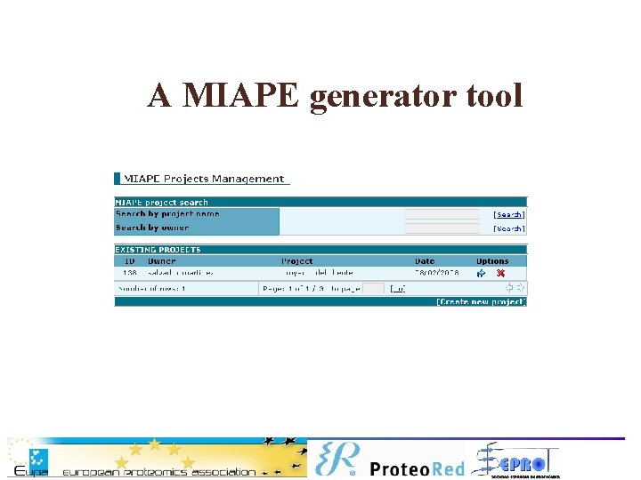 A MIAPE generator tool 