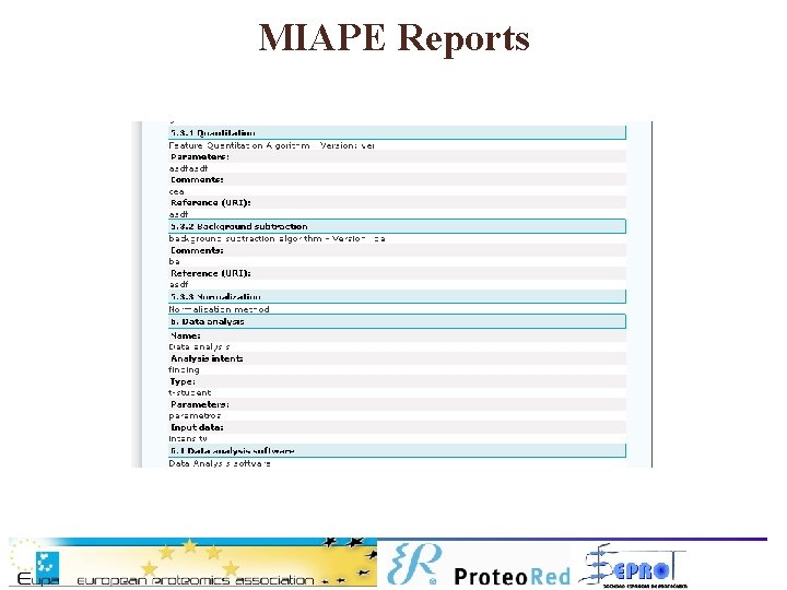 MIAPE Reports 