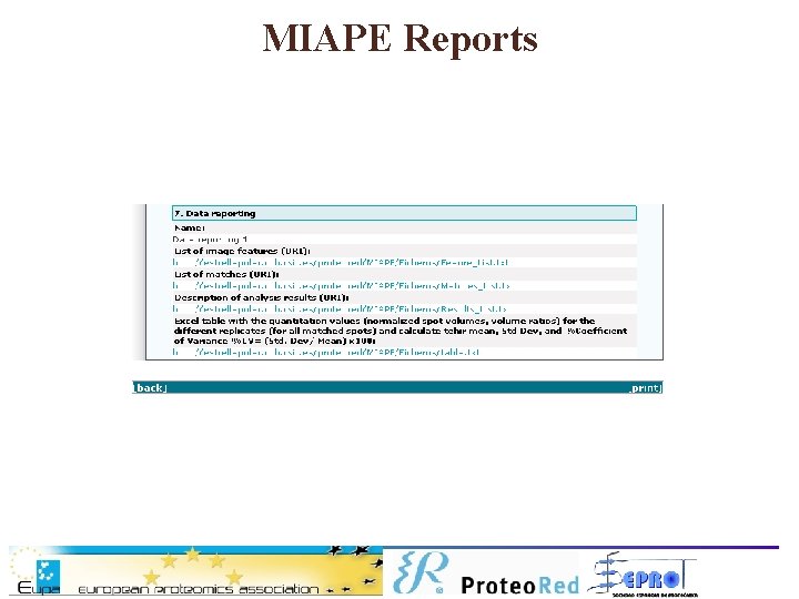 MIAPE Reports 