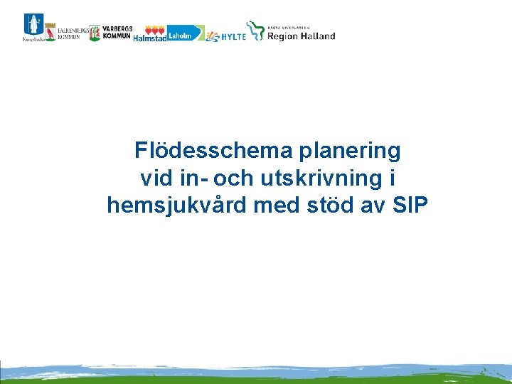 Flödesschema planering vid in- och utskrivning i hemsjukvård med stöd av SIP 