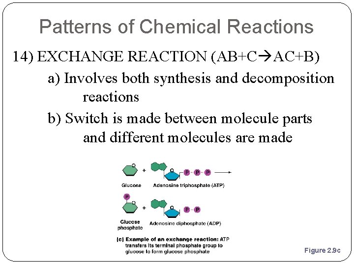 Patterns of Chemical Reactions 14) EXCHANGE REACTION (AB+C AC+B) a) Involves both synthesis and