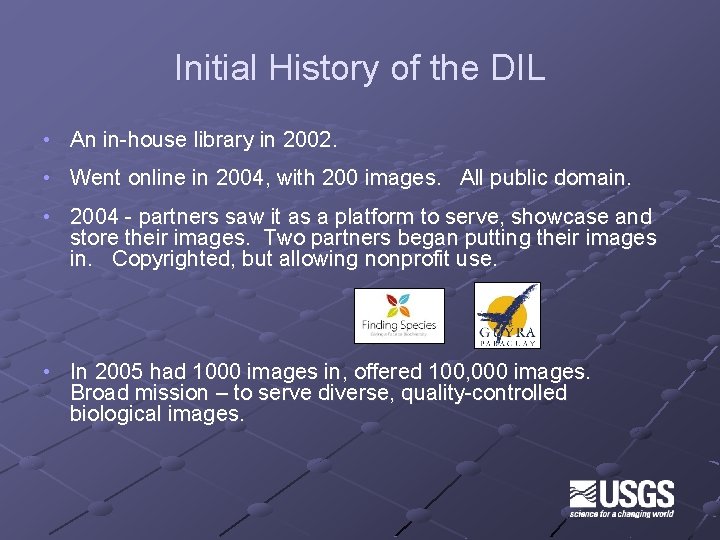 Initial History of the DIL • An in-house library in 2002. • Went online