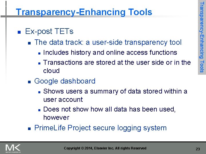 n Ex-post TETs n The data track: a user-side transparency tool n n n