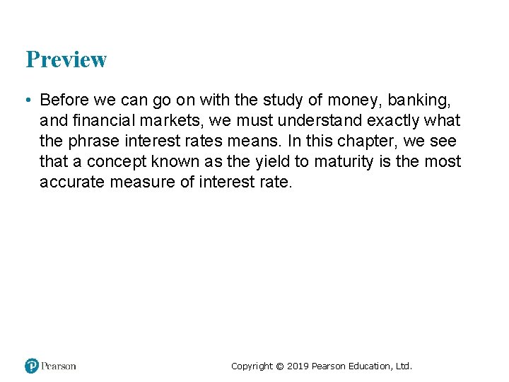 Preview • Before we can go on with the study of money, banking, and