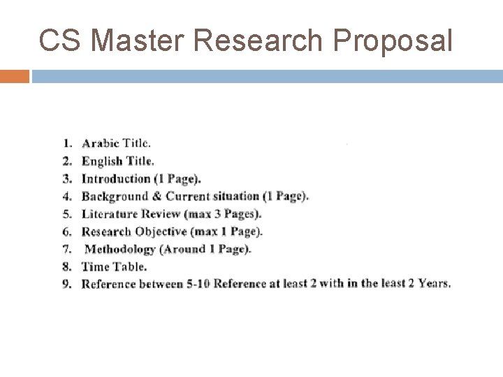 CS Master Research Proposal 