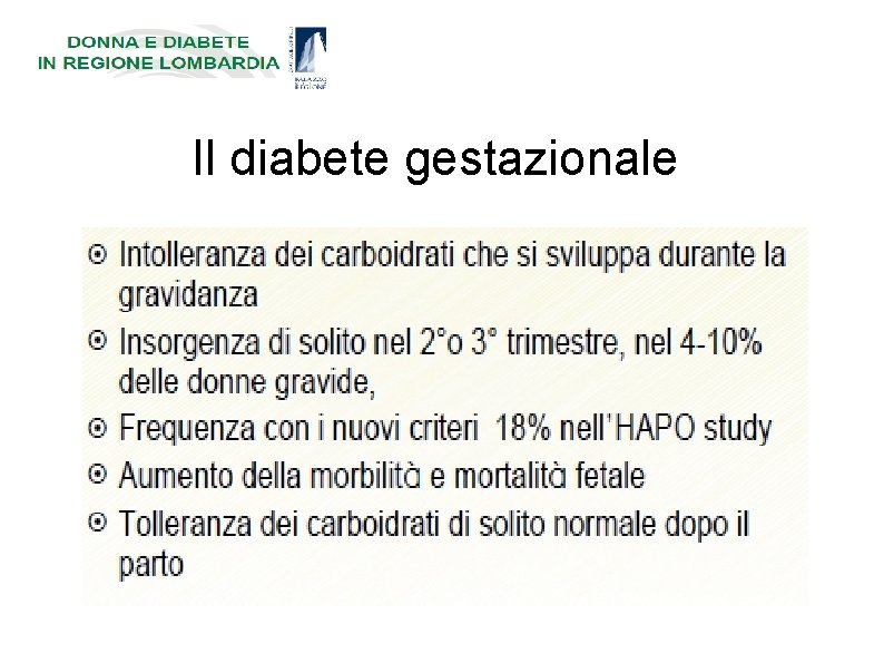 Il diabete gestazionale 