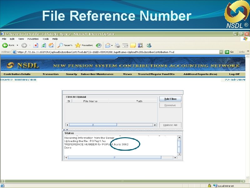 File Reference Number NSDL ® File Reference Number NSDL ®