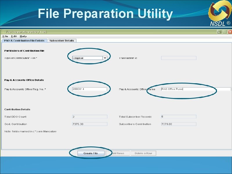 File Preparation Utility NSDL ® File Preparation Utility NSDL ®
