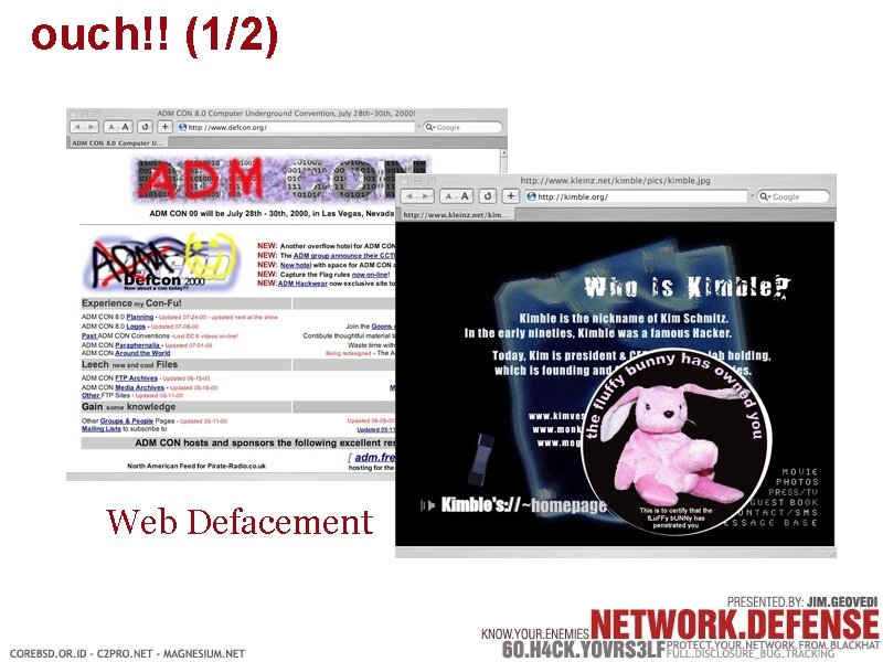 ouch!! (1/2) Web Defacement 