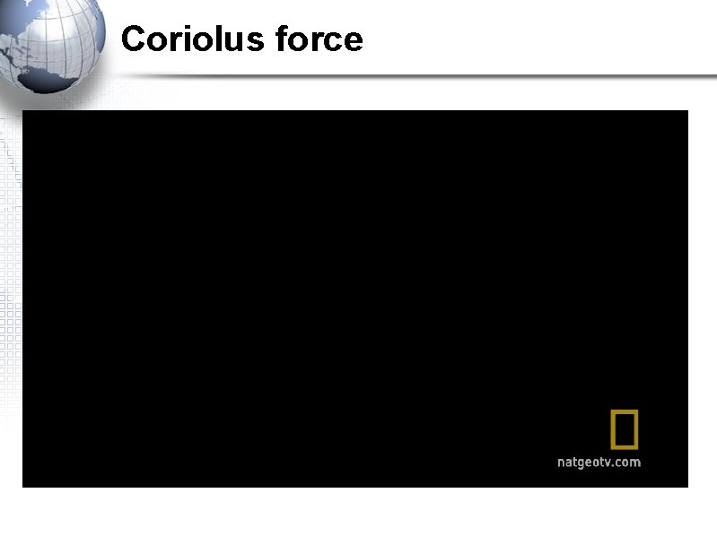 Coriolus force 