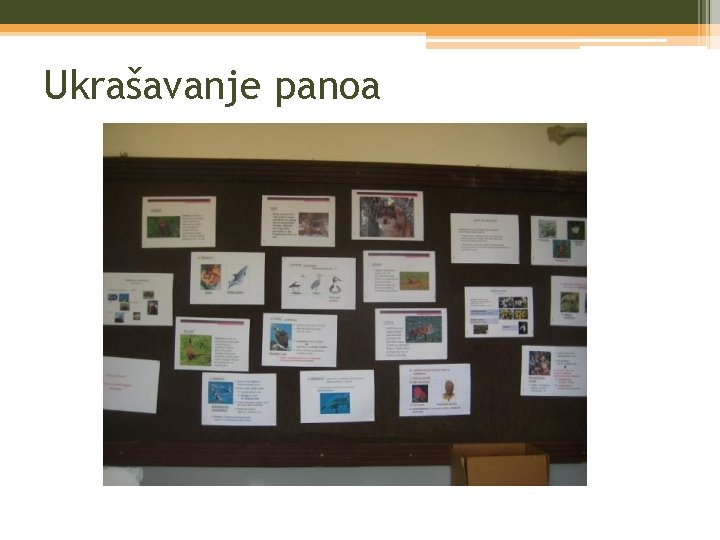 Ukrašavanje panoa 