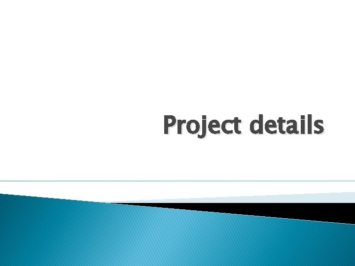 Project details 