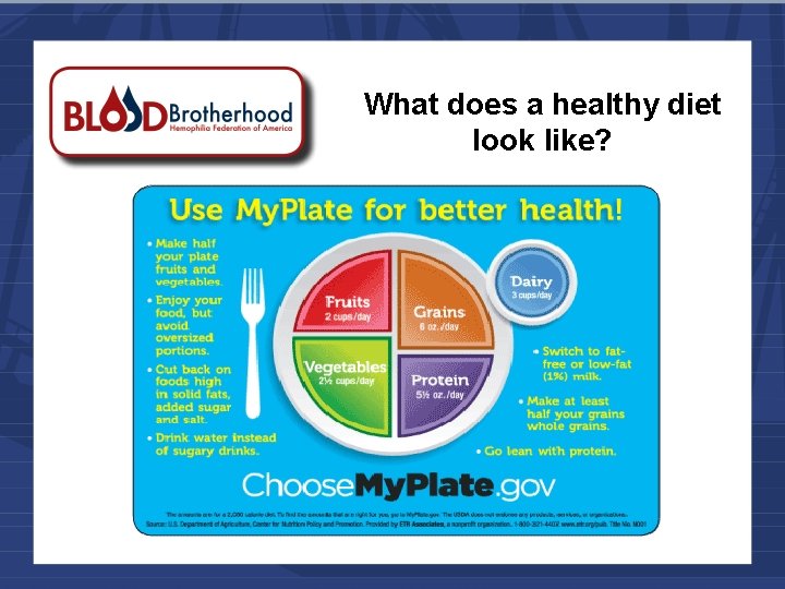 What does a healthy diet look like? 
