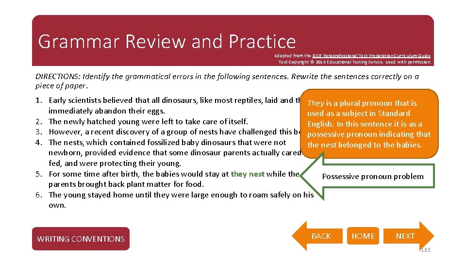 Grammar Review and Practice Adapted from the ICCB Paraprofessional Test Preparation Curriculum Guide Text