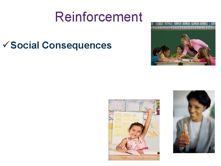 Reinforcement Social Consequences 
