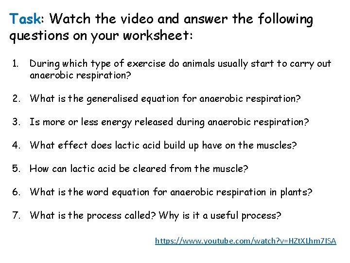Task: Watch the video and answer the following questions on your worksheet: 1. During
