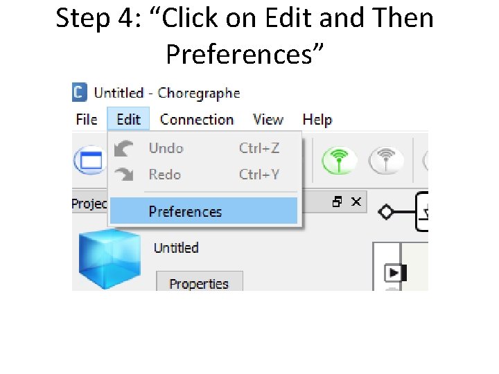 Step 4: “Click on Edit and Then Preferences” 