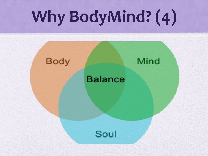 Why Body. Mind? (4) 