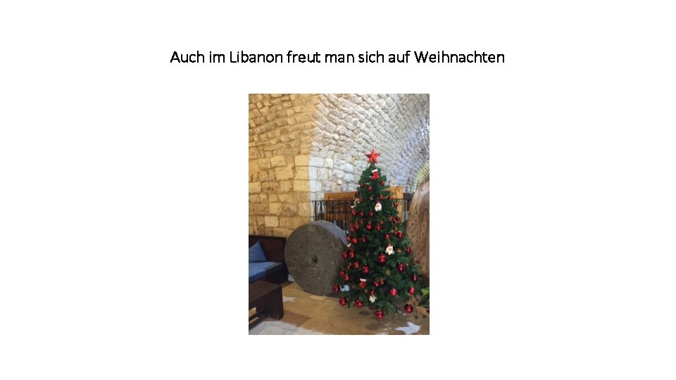 Auch im Libanon freut man sich auf Weihnachten 