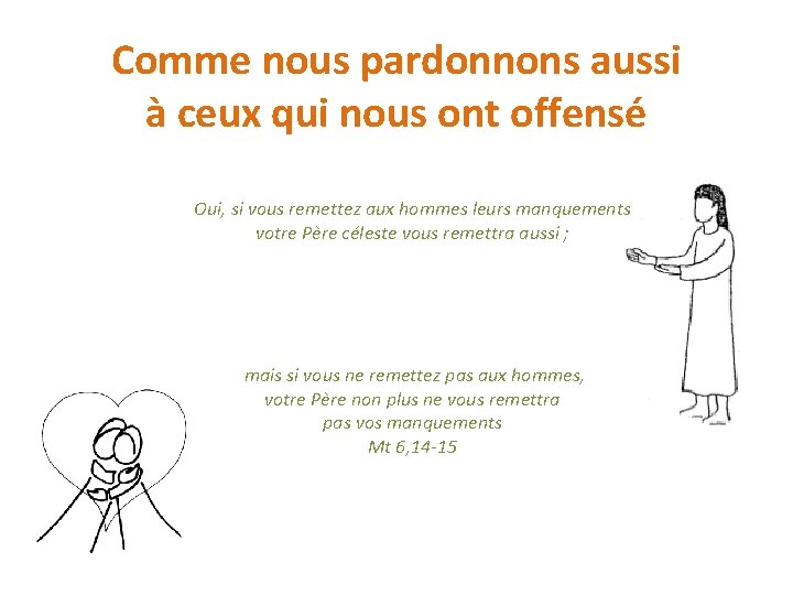 Comme nous pardonnons aussi à ceux qui nous ont offensé Oui, si vous remettez