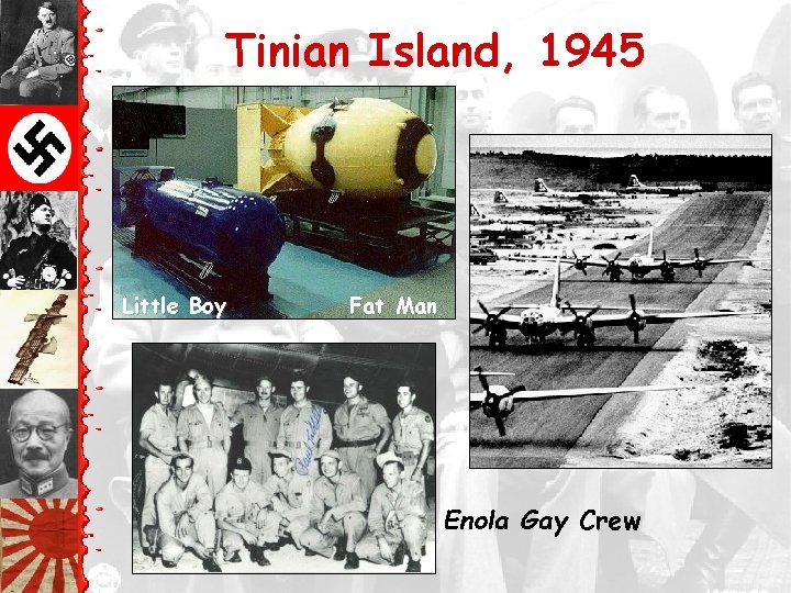 Tinian Island, 1945 Little Boy Fat Man Enola Gay Crew 
