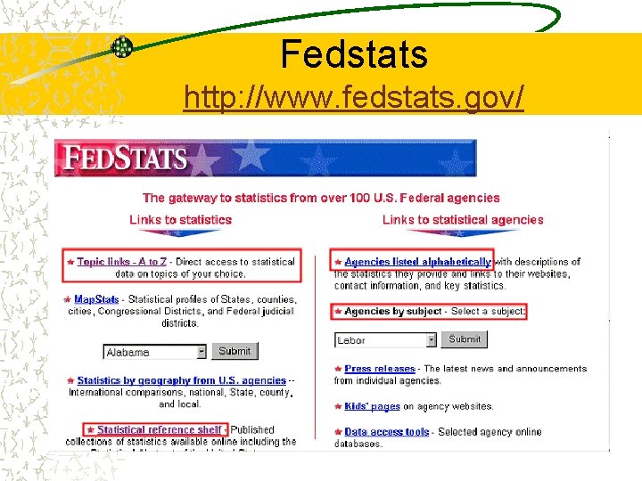 Fedstats http: //www. fedstats. gov/ 