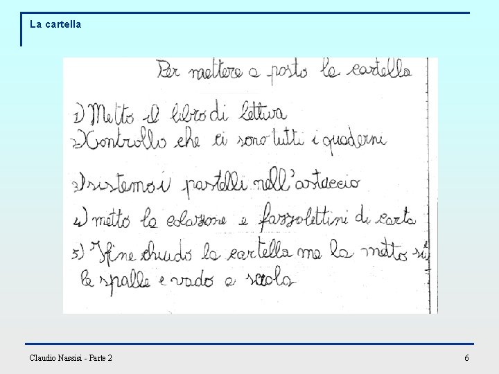 La cartella Claudio Nassisi - Parte 2 6 