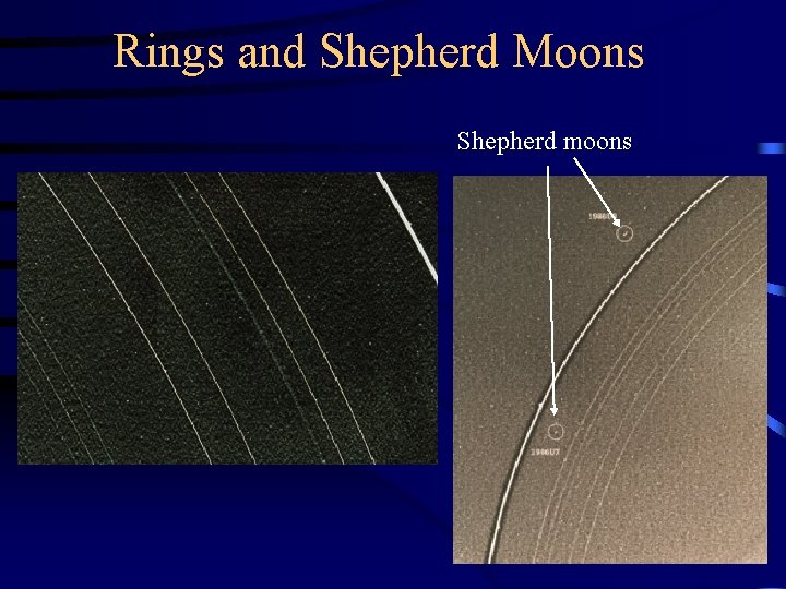 Rings and Shepherd Moons Shepherd moons 