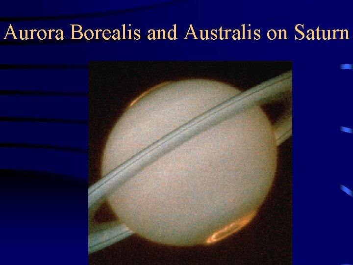 Aurora Borealis and Australis on Saturn 