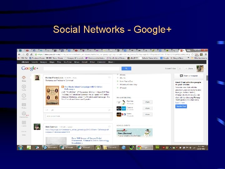 Social Networks - Google+ 