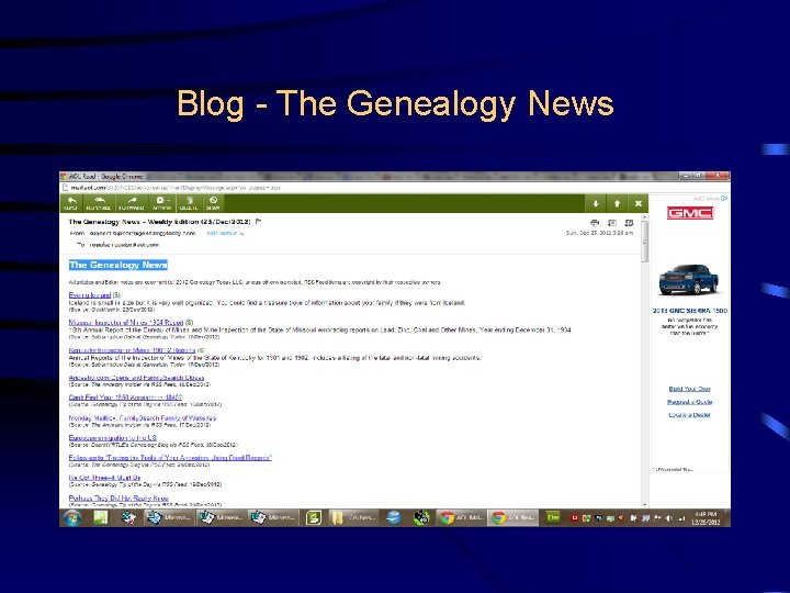Blog - The Genealogy News 