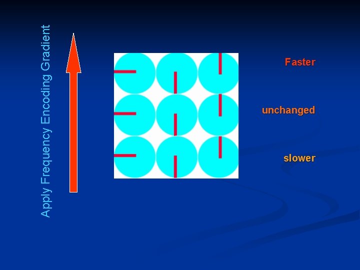 Apply Frequency Encoding Gradient Faster unchanged slower 