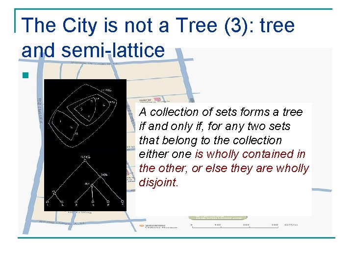 The City is not a Tree (3): tree and semi-lattice n A collection of