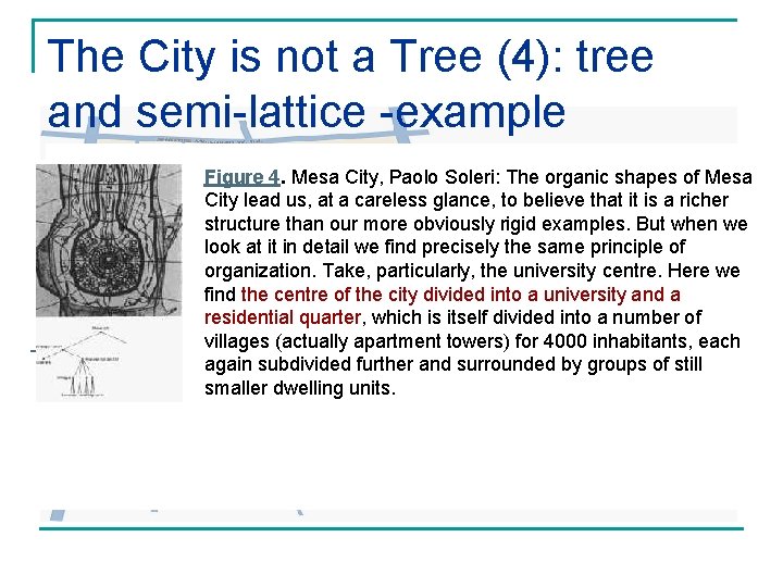 The City is not a Tree (4): tree and semi-lattice -example q q Figure