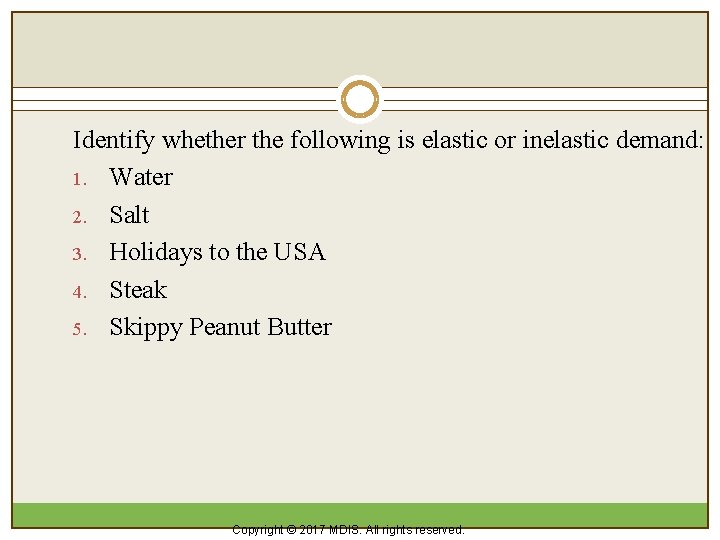 Lecture 3 Elasticity Learning By the end
