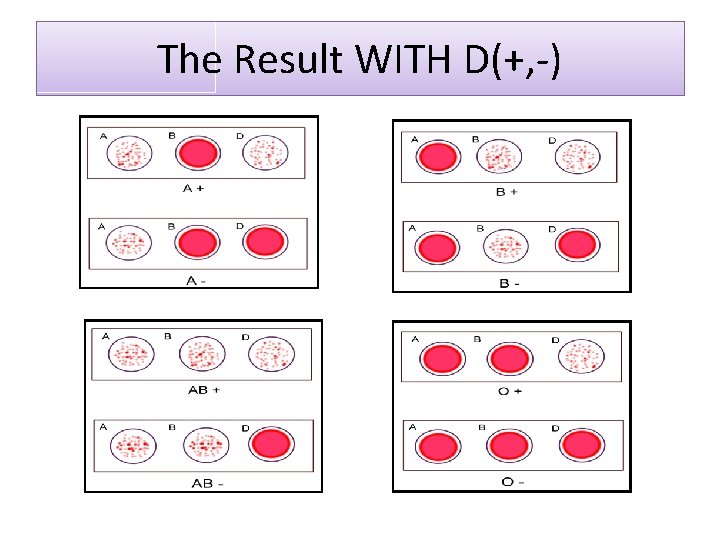 The Result WITH D(+, -) 