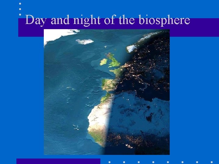 Day and night of the biosphere 